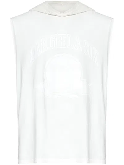 Mm6 Maison Margiela Printed Tank Top In ホワイト