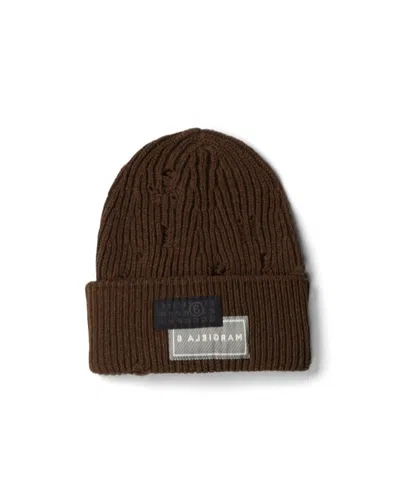 MM6 MAISON MARGIELA MM6 MAISON MARGIELA LOGO PATCH BEANIE