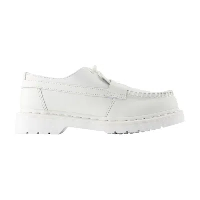 Mm6 Maison Margiela X Dr. Martens Leather Moccasin Loafers In White