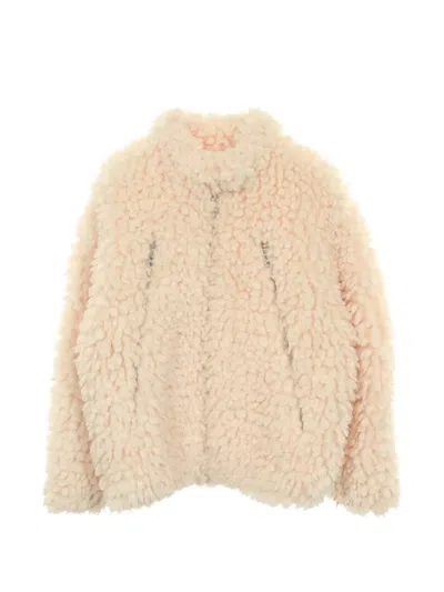 Pre-owned Mm6 Maison Margiela 2010s Boa Faux-sheepskin Jacket In White