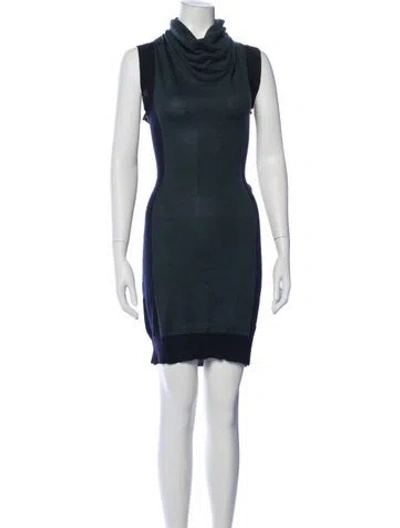 Pre-owned Mm6 Maison Margiela 2013 Mini Dress In Blue
