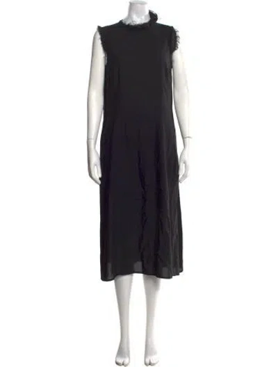 Pre-owned Mm6 Maison Margiela 2016 Midi Length Dress In Black