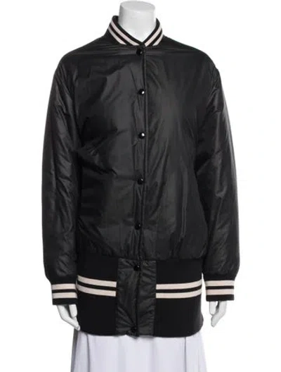 Pre-owned Mm6 Maison Margiela 2016 Reversible Bomber Jacket In Gray