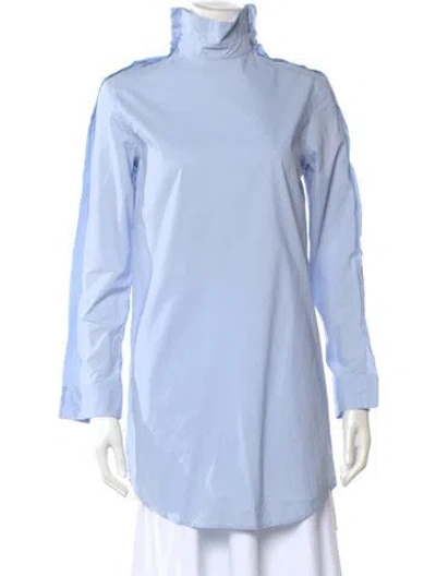 Pre-owned Mm6 Maison Margiela 2017 Long Sleeve Tunic In Blue