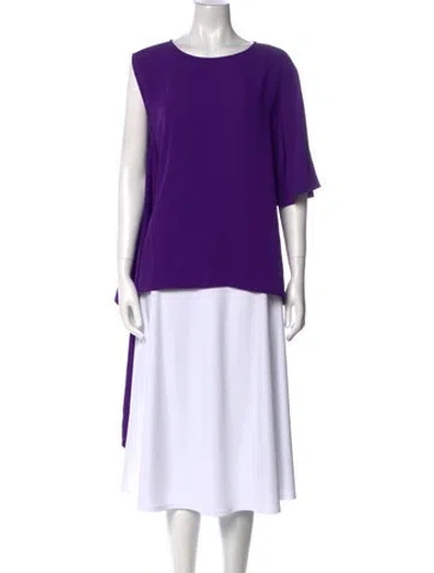 Pre-owned Mm6 Maison Margiela 2019 Bateau Neckline Tunic W/ Tags In Purple