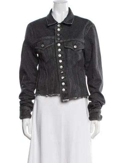 Pre-owned Mm6 Maison Margiela 2019 Denim Jacket In Gray