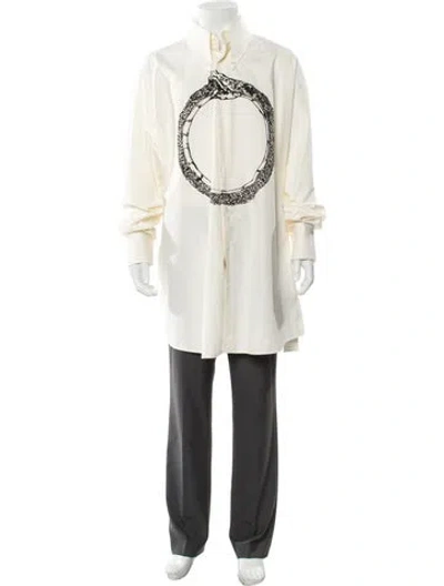 Pre-owned Mm6 Maison Margiela 2022 Graphic Print Shirt In Neutral