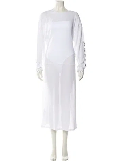 Pre-owned Mm6 Maison Margiela 2024 Long Dress W/ Tags In White