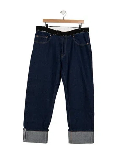 Pre-owned Mm6 Maison Margiela 2024 Relaxed Fit Jeans In Blue