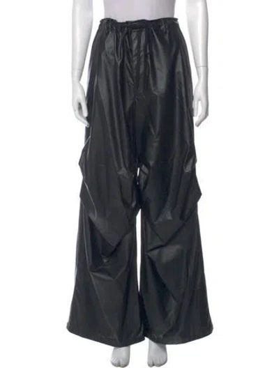 Pre-owned Mm6 Maison Margiela 2024 Straight Leg Pants In Black