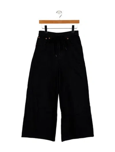 Pre-owned Mm6 Maison Margiela 2024 Wide Leg Jeans In Black