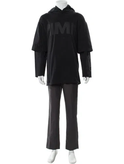 Pre-owned Mm6 Maison Margiela 2025 Crew Neck Hoodie W/ Tags In Black