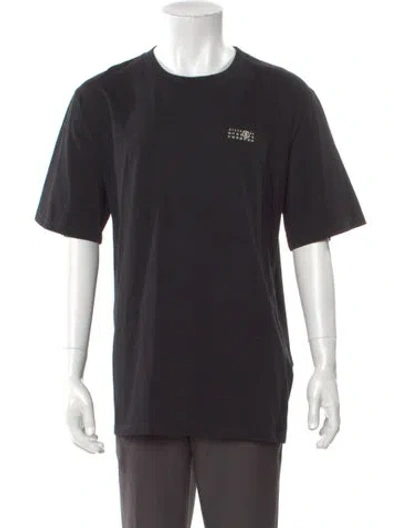Pre-owned Mm6 Maison Margiela 2025 Graphic Print T-shirt W/ Tags In Black