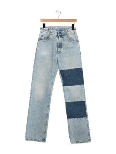 Pre-owned Mm6 Maison Margiela 2025 Straight Leg Jeans In Blue