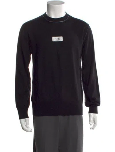 Pre-owned Mm6 Maison Margiela 2025 Virgin Wool Pullover In Black