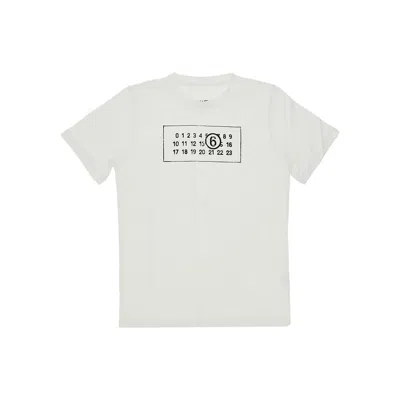 Mm6 Maison Margiela 3 Pack Logo Print T-shirt Kids In White