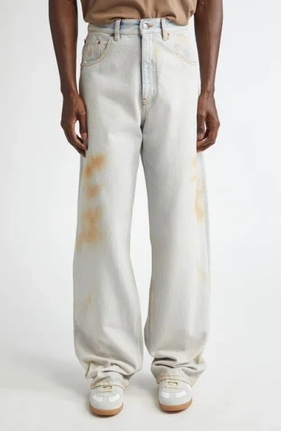 Mm6 Maison Margiela Light Blue Cotton Jeans