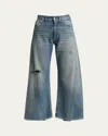 Mm6 Maison Margiela 5-pocket Flare Jeans In Grey/blue