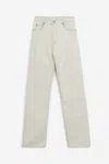Mm6 Maison Margiela Patched Jeans With Belt Loops In Neutral