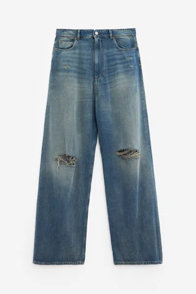 Mm6 Maison Margiela 5 Pocket Jeans In Blue