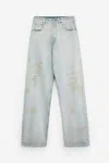 Mm6 Maison Margiela 5 Pocket Jeans In Cyan