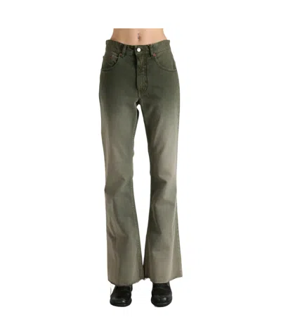 Mm6 Maison Margiela 5 Pocket Pants In Green