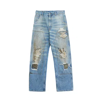 Pre-owned Mm6 Maison Margiela 5 Pocket Pants 'medium Blue' | Women's Size 29