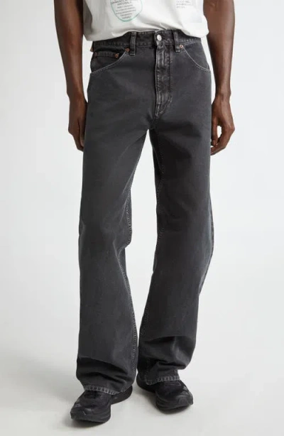 Mm6 Maison Margiela 5-pocket Straight Leg Jeans In Black