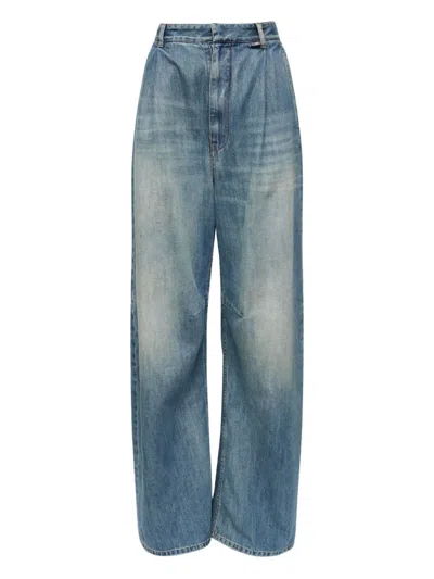 Mm6 Maison Margiela 5 Pocket Tailored Trousers In Blue