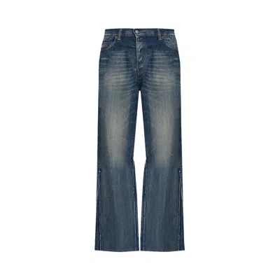 Pre-owned Mm6 Maison Margiela 5 Pockets Denim Pants 'medium Blue' | Men's Size 30
