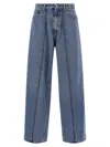 Mm6 Maison Margiela Jeans With Frayed Details In Multi