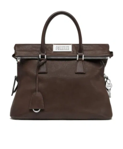 Mm6 Maison Margiela 5ac Shoulder Bag In Black