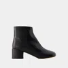 Mm6 Maison Margiela Mm6 By Maison Margiela 6 Anatomic 50 Ankle Boots - Leather - Black In Black