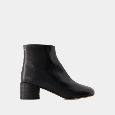 MM6 MAISON MARGIELA 6 ANATOMIC 50 ANKLE BOOTS - MM6 MAISON MARGIELA - LEATHER - BLACK