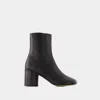 Mm6 Maison Margiela The Anatomic Ankle Boots In Black