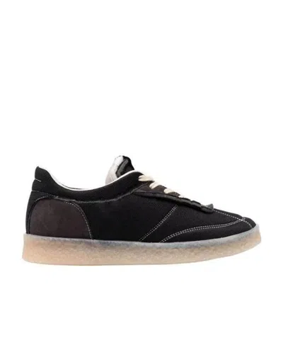 Mm6 Maison Margiela 6 Court Low-top Sneakers In Black