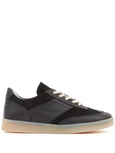 Mm6 Maison Margiela 6 Court Low-top Sneakers In Black