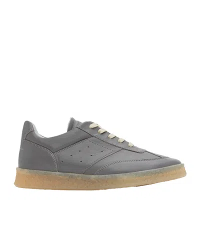 Mm6 Maison Margiela Gray 6 Court Sneakers In T8086 Charcoal Gray