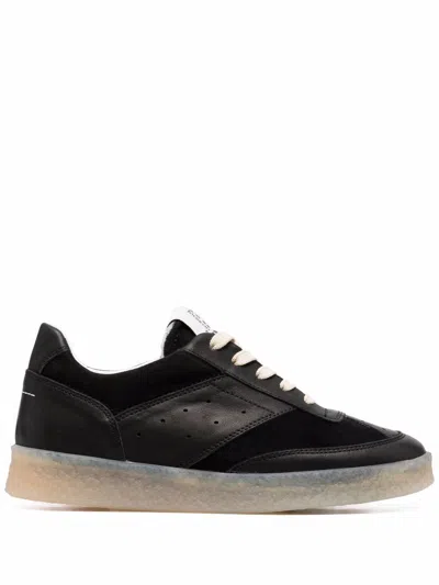 Mm6 Maison Margiela 6 Court Low-top Sneakers In Schwarz