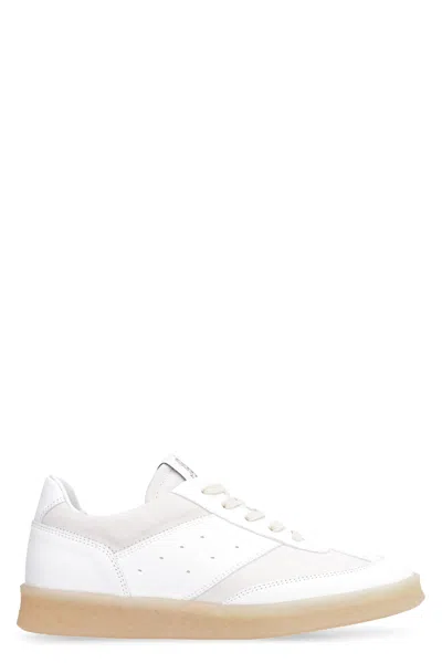 Mm6 Maison Margiela 6 Court Low-top Sneakers In White