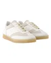 Mm6 Maison Margiela Leather And Suede Sneakers In White