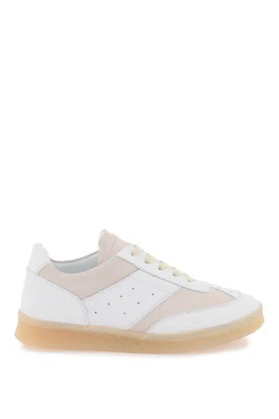 Mm6 Maison Margiela 6 Court Sneakers In White