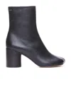 Mm6 Maison Margiela Mm6 By Maison Margiela Ankle Boots With Distinctive Seam Detail And Block Heel In Black