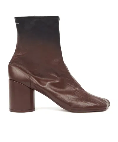 MM6 MAISON MARGIELA 90MM LEATHER ANKLE BOOTS