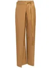 Mm6 Maison Margiela Wrap-design Flared Trousers In イエロー