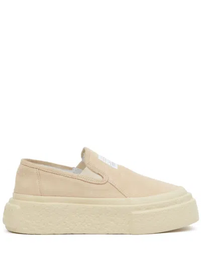 Mm6 Maison Margiela Leather Sneakers In Pink