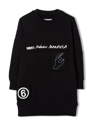 Mm6 Maison Margiela Kids' Abito In Black