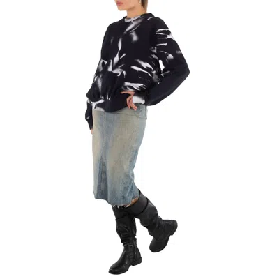 Mm6 Maison Margiela Abstract-print Cotton Sweatshirt