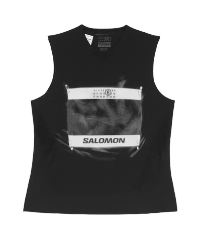 MM6 MAISON MARGIELA MM6 MAISON MARGIELA X SALOMON PATTERN-PRINTED TANK TOP