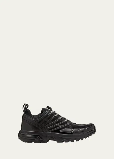 Mm6 Maison Margiela Acs Pro Colorblock Caged Runner Sneakers In Veryblack
